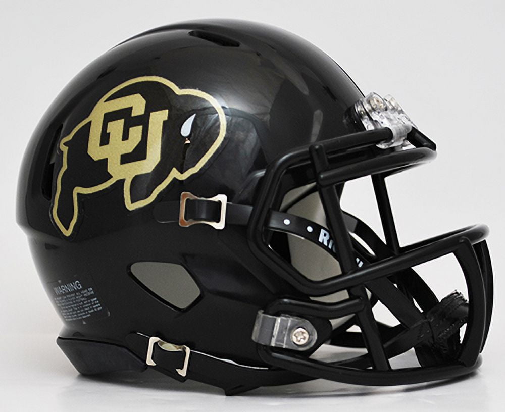 Colorado Buffaloes Black Riddell NCAA Speed Mini Helmet