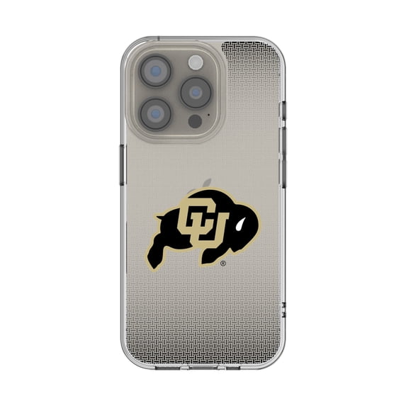 Colorado Buffaloes Linen Logo iPhone Clear Case