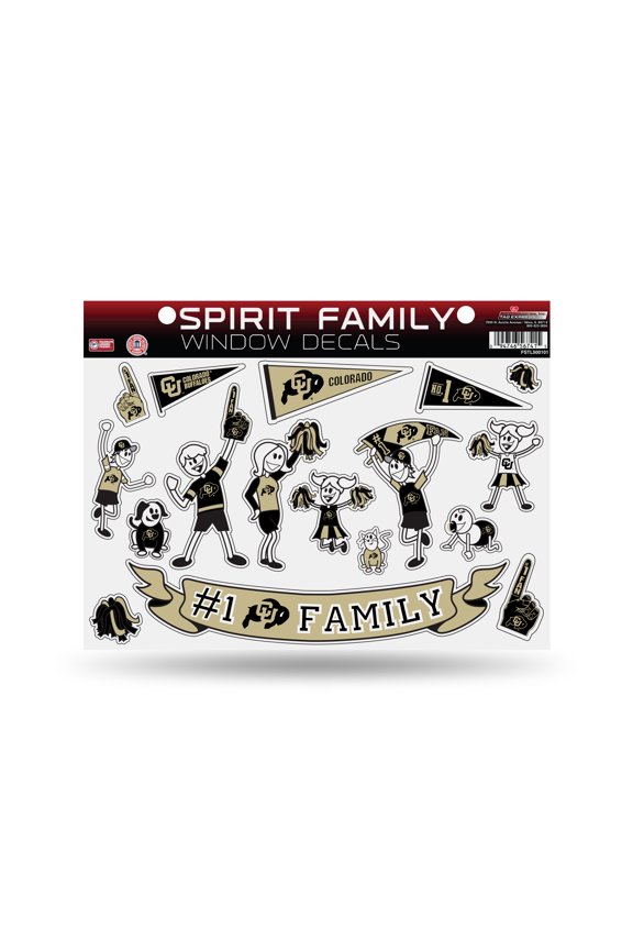 Colorado Buffaloes Official NCAA 8.5" x 11" Family and Pets Sticker Sheet by Rico 567415