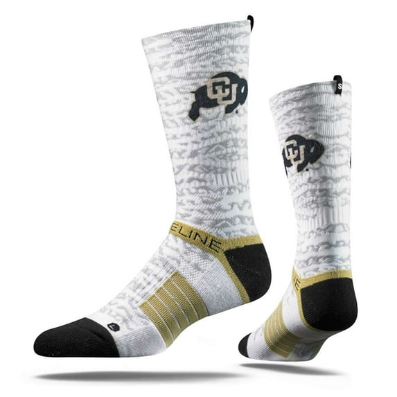 Colorado Buffaloes Strideline Strapped Fit 2.0 Socks - White