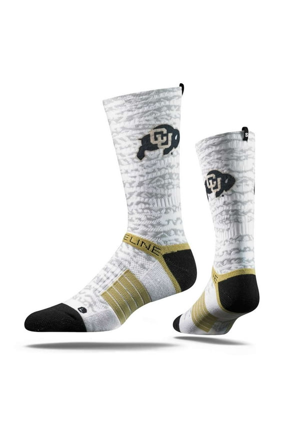 Colorado Buffaloes Strideline Strapped Fit 2.0 Socks - White