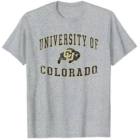 Colorado Buffaloes University Vintage Logo Heather Gray T-Shirt