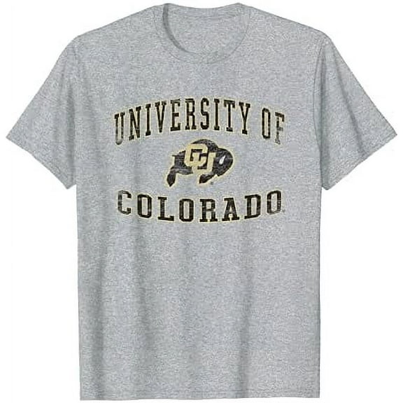 Colorado Buffaloes University Vintage Logo Heather Gray T-Shirt