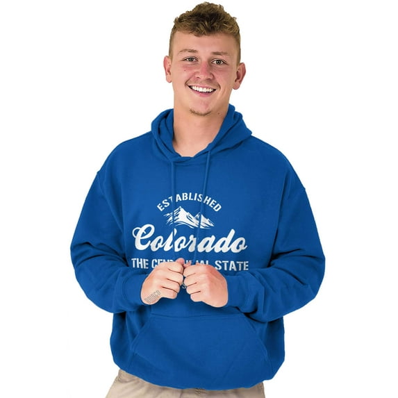 Colorado CO Centennial State Souvenir Hoodie Sweatshirt Women Men Brisco Brands M