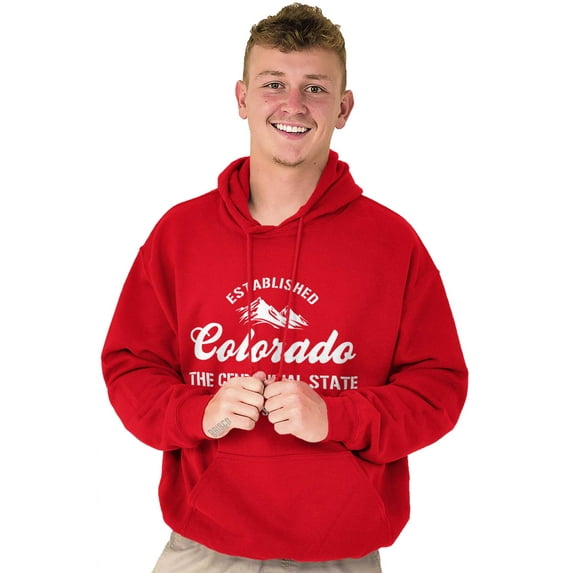 Colorado CO Centennial State Souvenir Hoodie Sweatshirt Women Men Brisco Brands M