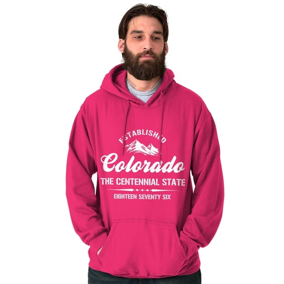 Colorado CO Centennial State Souvenir Hoodie Sweatshirt Women Men Brisco Brands S