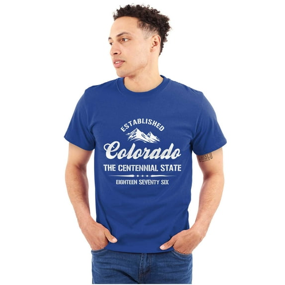 Colorado CO Centennial State Souvenir Men's Graphic T Shirt Tees Brisco Brands S