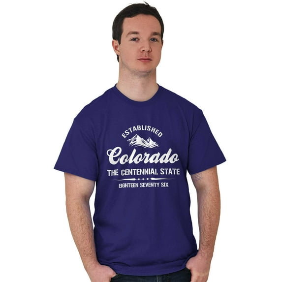 Colorado CO Centennial State Souvenir Plus Size Crewneck Graphic Tee Shirt Brisco Brands 2X