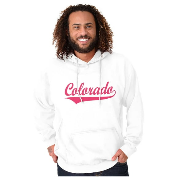 Colorado CO Classic Athletic Script Unisex Plus Fleece Graphic Hoodie Brisco Brands 4X