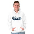thumbnail image 1 of Colorado CO Classic Athletic Script Unisex Plus Fleece Graphic Hoodie Brisco Brands 4X, 1 of 5