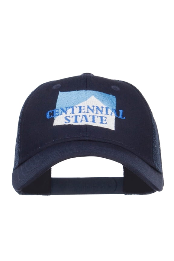 Colorado Centennial State Embroidered Trucker Cap - Navy OSFM