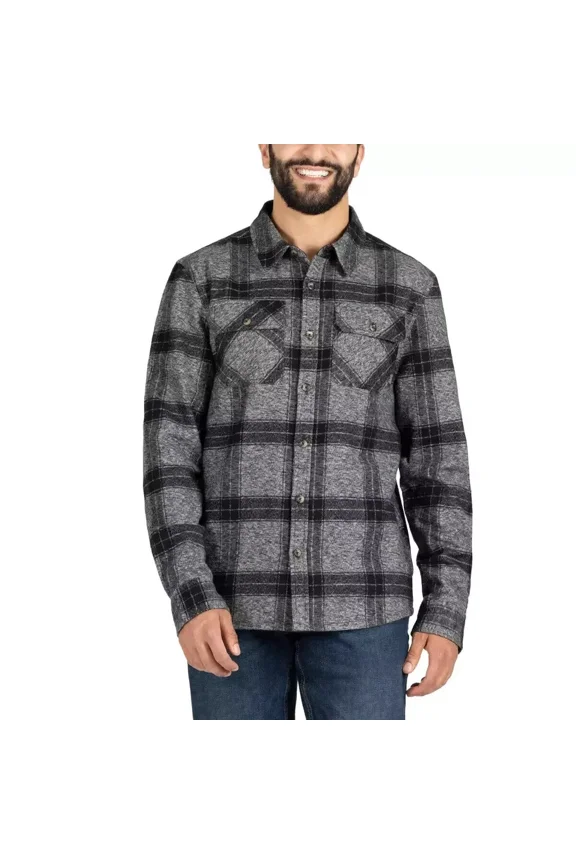 Colorado Clothing Men's Flannel Shirt, Black, M