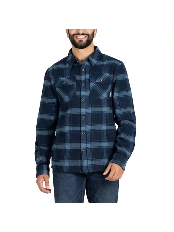 Men's Flannel Shirt, Blue, M