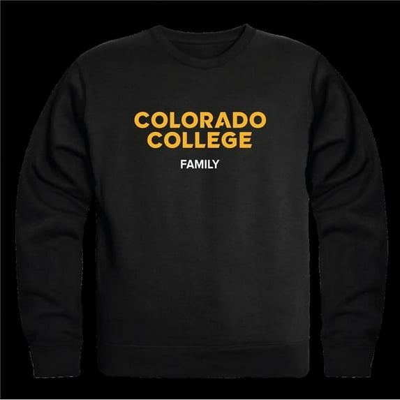 Colorado College Tigers Family Crewneck Sweatshirt, Black - Extra Large