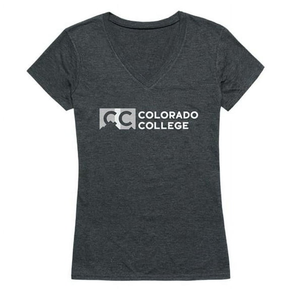 Colorado College Women Institutional T-Shirt, Heather Charcoal - 2XL