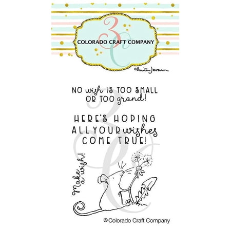 Colorado Craft Company Clear Stamps 2"X3"-Make A Wish Mini-By Anita Jeram