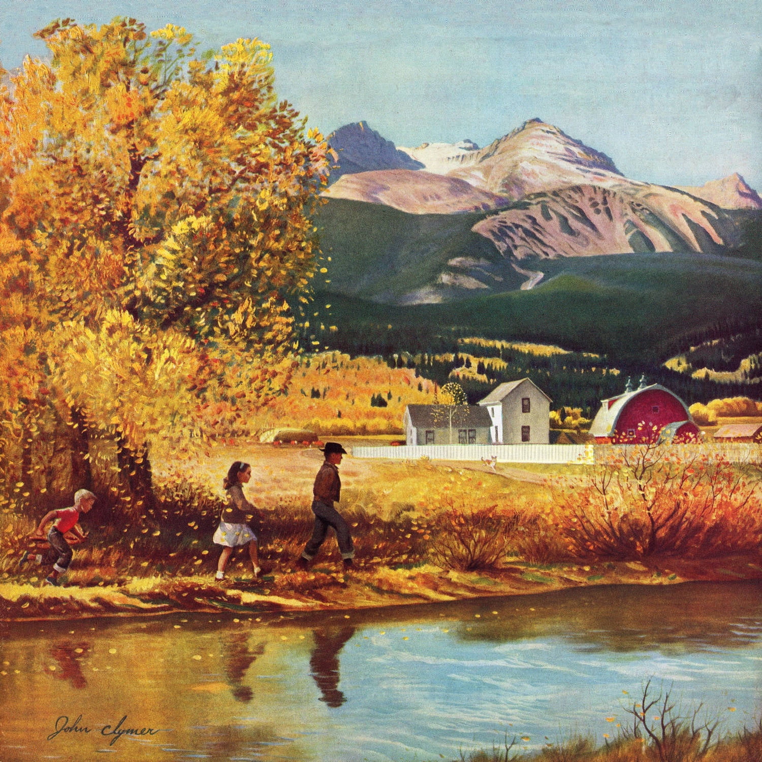 "Colorado Creek" Painting Print on Wrapped Canvas