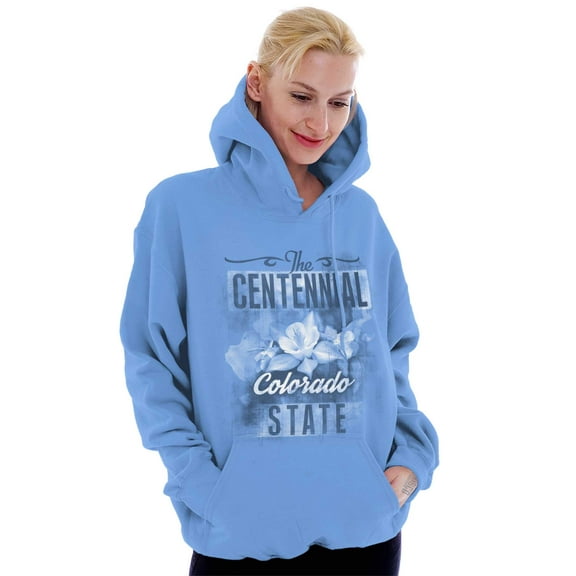 Colorado Cute State Flower Souvenir Hoodie Sweatshirt Women Brisco Brands S