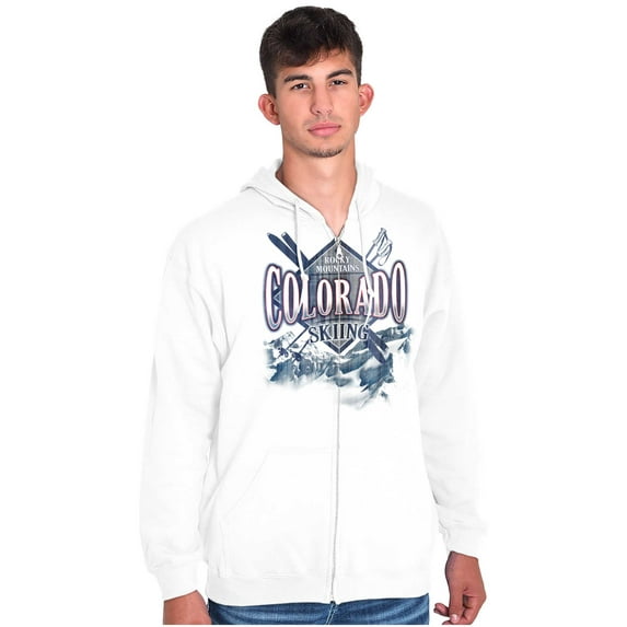 Colorado Denver Aspen Boulder CO Trip Zip Up Hoodie Men's Women's Brisco Brands M