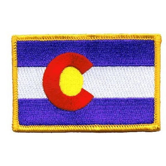 Colorado, Digitally Embroidered Iron-on Patch - Size - 3.5 by 2.5 inches