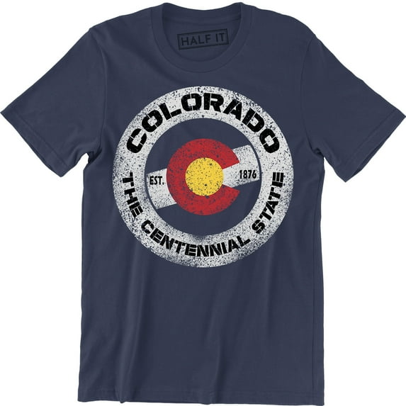 Colorado Est 1876 The Centennial Vintage State Retro Hometown Pride Usa Tee