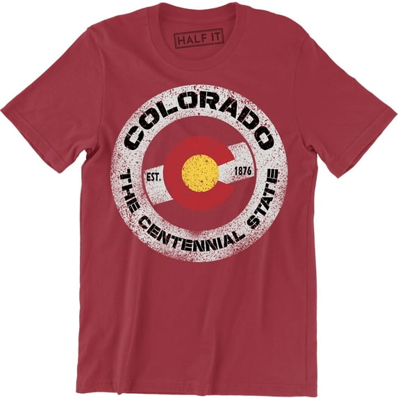 Colorado Est 1876 The Centennial Vintage State Retro Hometown Pride Usa Tee