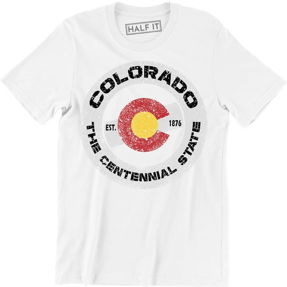 Colorado Est 1876 The Centennial Vintage State Retro Hometown Pride Usa Tee