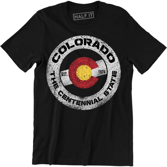 Colorado Est 1876 The Centennial Vintage State Retro Hometown Pride Usa Tee