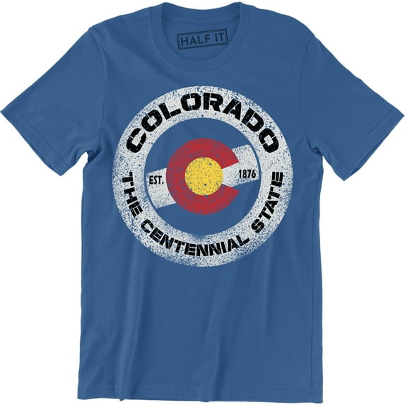 Colorado Est 1876 The Centennial Vintage State Retro Hometown Pride Usa Tee