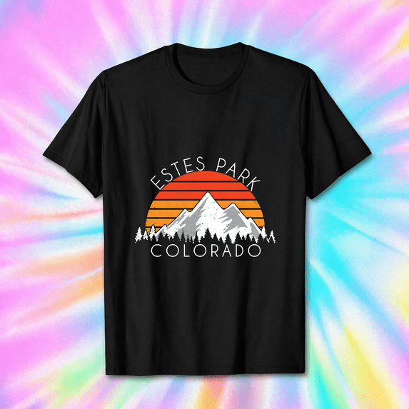 Colorado Estes Park Retro Vintage Travel Souvenir Art V19233 Unisex T-Shirt, S-5XL