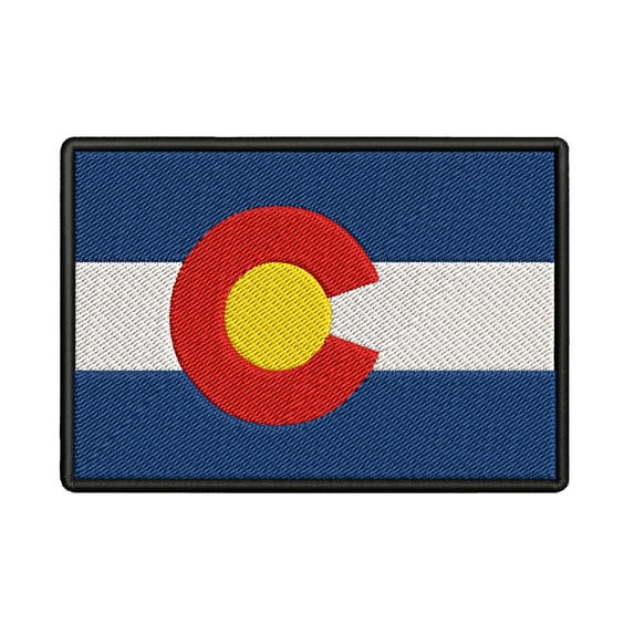 Colorado Flag Embroidered Iron-on Patch