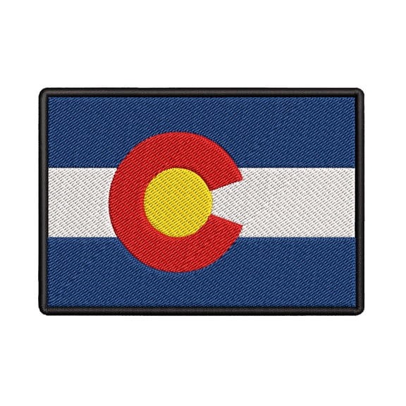 Colorado Flag Embroidered Iron-on Patch