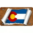 thumbnail image 1 of Colorado Flag Scroll Metal Novelty License Plate 4" x 2.2" Mini, 1 of 1