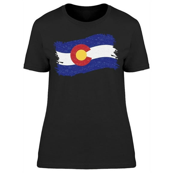 Colorado Flag T-Shirt Women -Image by Shutterstock, Female Small