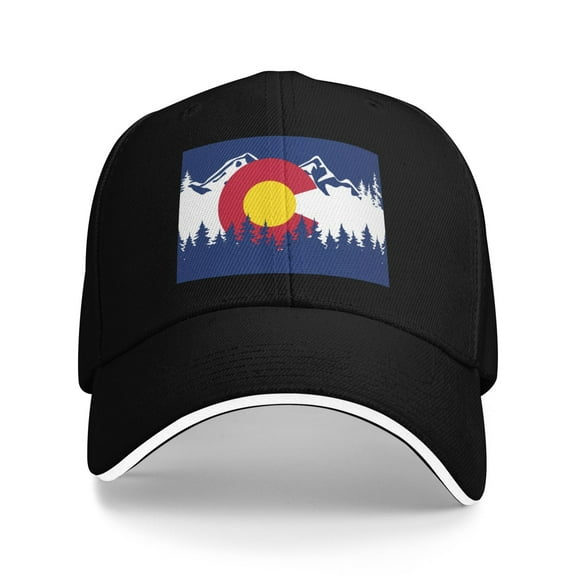 Colorado Flag Unisex Sandwich Cap Classic Baseball Capunisex Adjustable Casquette Dad Hat
