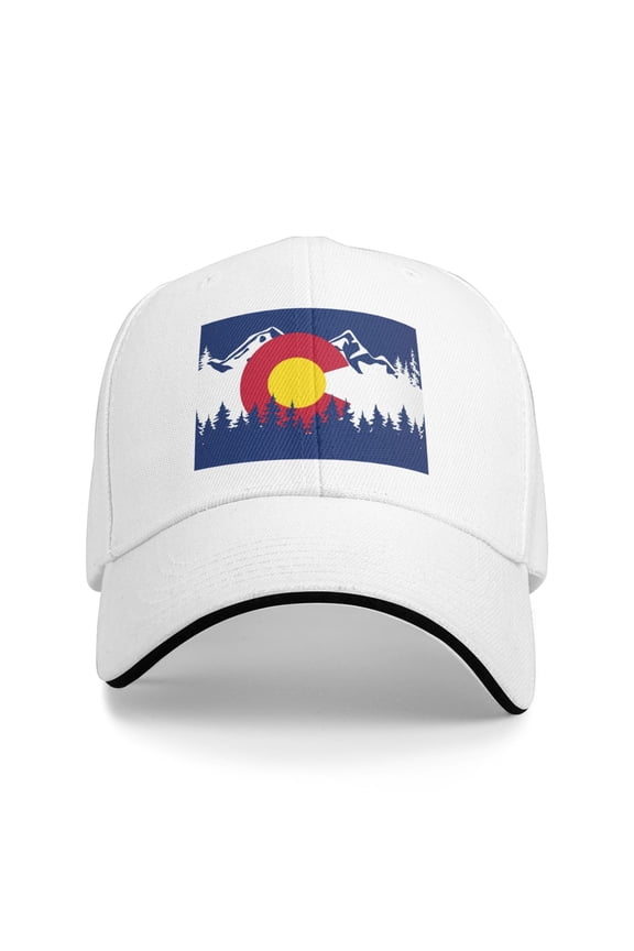 Colorado Flag Unisex Sandwich Cap Classic Baseball Capunisex Adjustable Casquette Dad Hat
