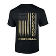 thumbnail image 1 of Colorado Football Flag Team Color Gold and Black American Flag Short Sleeve T-shirt-Black-small, 1 of 4