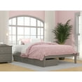 thumbnail image 1 of AFI Colorado 14" Full Wood Platform Bed Frame with Set of 2 Storage Drawers, Grey, 1 of 7