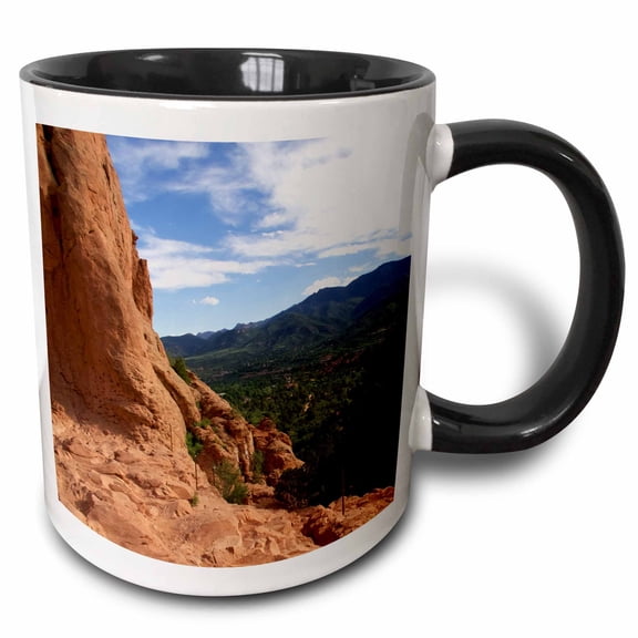 3drose, Colorado Garden of Gods Rocks Boulders, 11oz Two-tone Black Mug