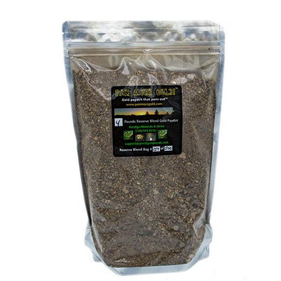Colorado Gemstone and Crystal Paydirt Kit - 4 pounds paydirt, gold pan, snuffer bottle, tweezers, and vial