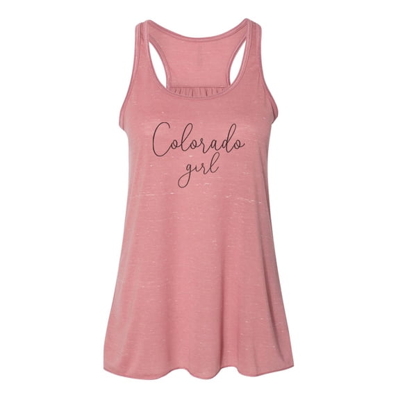 "Colorado Girl, Colorado Tank Top, Women's Racerback, Sublimation, Colorado Racerback, Mountain Girl, Gift For Her, Gym Tank, Ladies Top, CO, Mauve Marble, EXTRA SMALL"