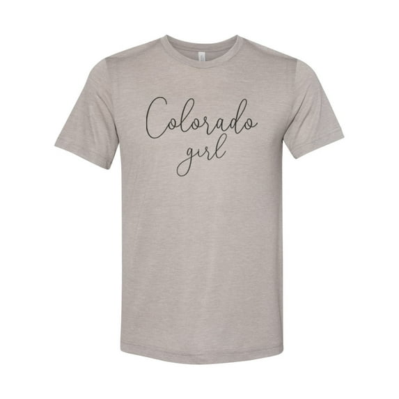 "Colorado Girl Shirt, CO Girl, Colorado Is Home, CO Girl T, State Attire, CO Apparel, Colorado Pride, Colorado Girl, Born In Colorado, Heather Stone, LARGE"