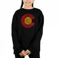thumbnail image 1 of Colorado - Girl's Word Art Crewneck Sweatshirt, 1 of 3