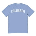 thumbnail image 1 of Colorado Graphic Light Blue Men's Cotton T-Shirt, 1 of 1