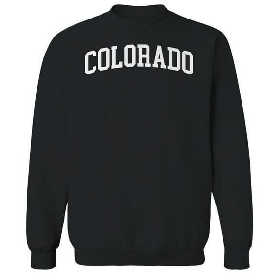 Colorado Humor Graphic Black Men's Crewneck Sweatshirt