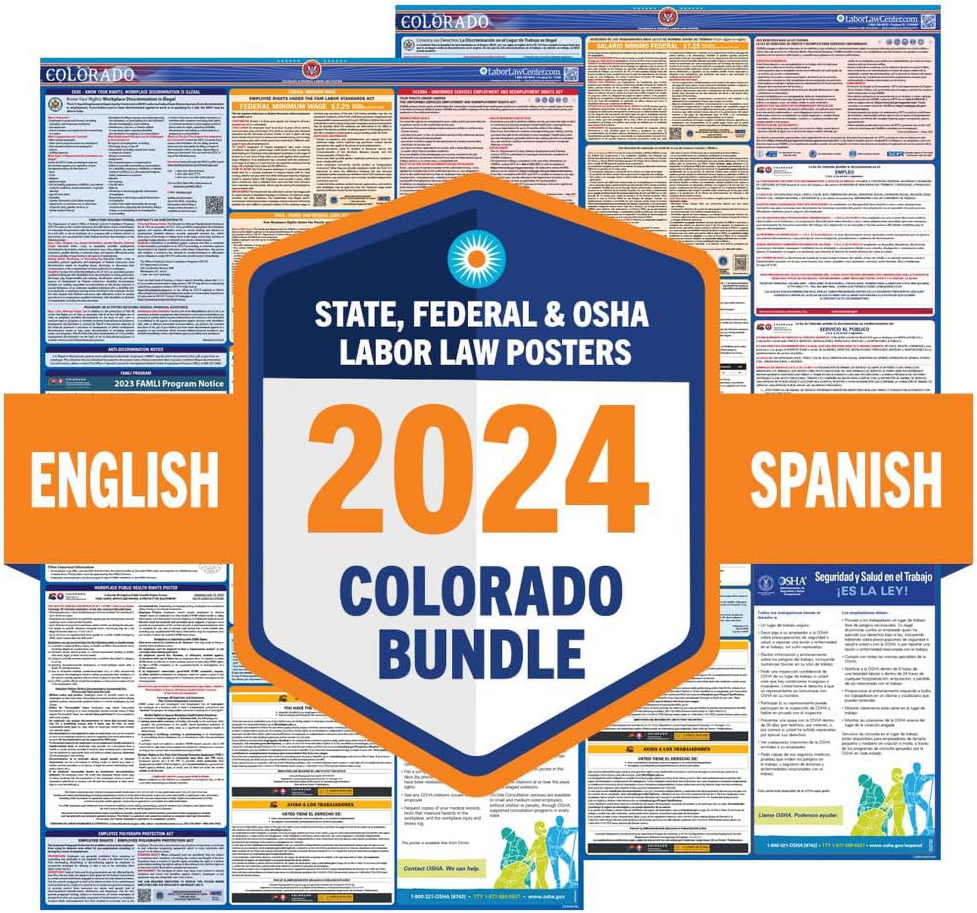 Colorado Labor Law Poster 2024 State, Federal, OSHA Compliant