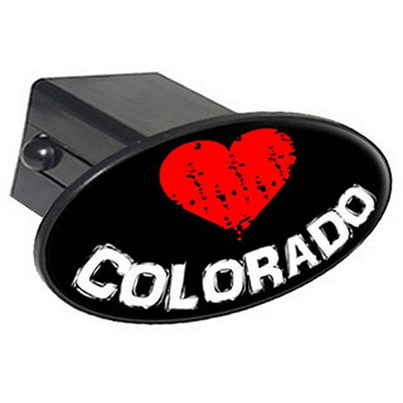 Colorado Love Heart 2" Oval Tow Trailer Hitch Cover Plug Insert