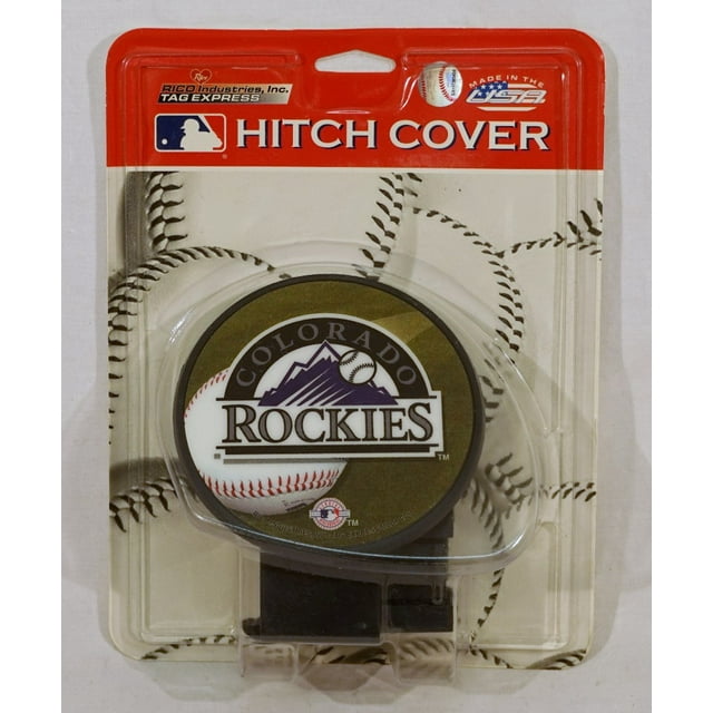 Colorado MLB Baseball Rockies Plastic Trailer Hitch Cover for 2" receiver insert
