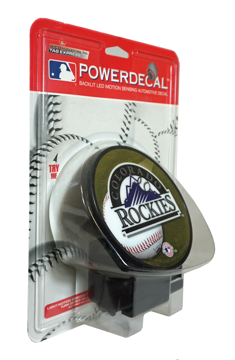 Colorado MLB Baseball Rockies heavy duty ABS Plastic Trailer Hitch Cover - no hitch pin required - image 1 of 5