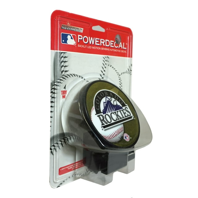 Colorado MLB Baseball Rockies heavy duty ABS Plastic Trailer Hitch Cover - no hitch pin required